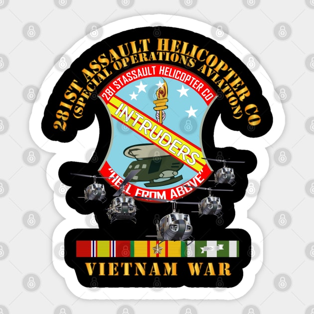 281st AHC - Hell from Above w VN SVC Sticker by twix123844